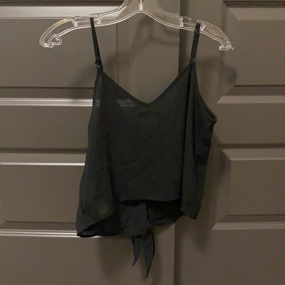 Cotton On Black Chiffon Tank Top Size S - Picture 3 of 3